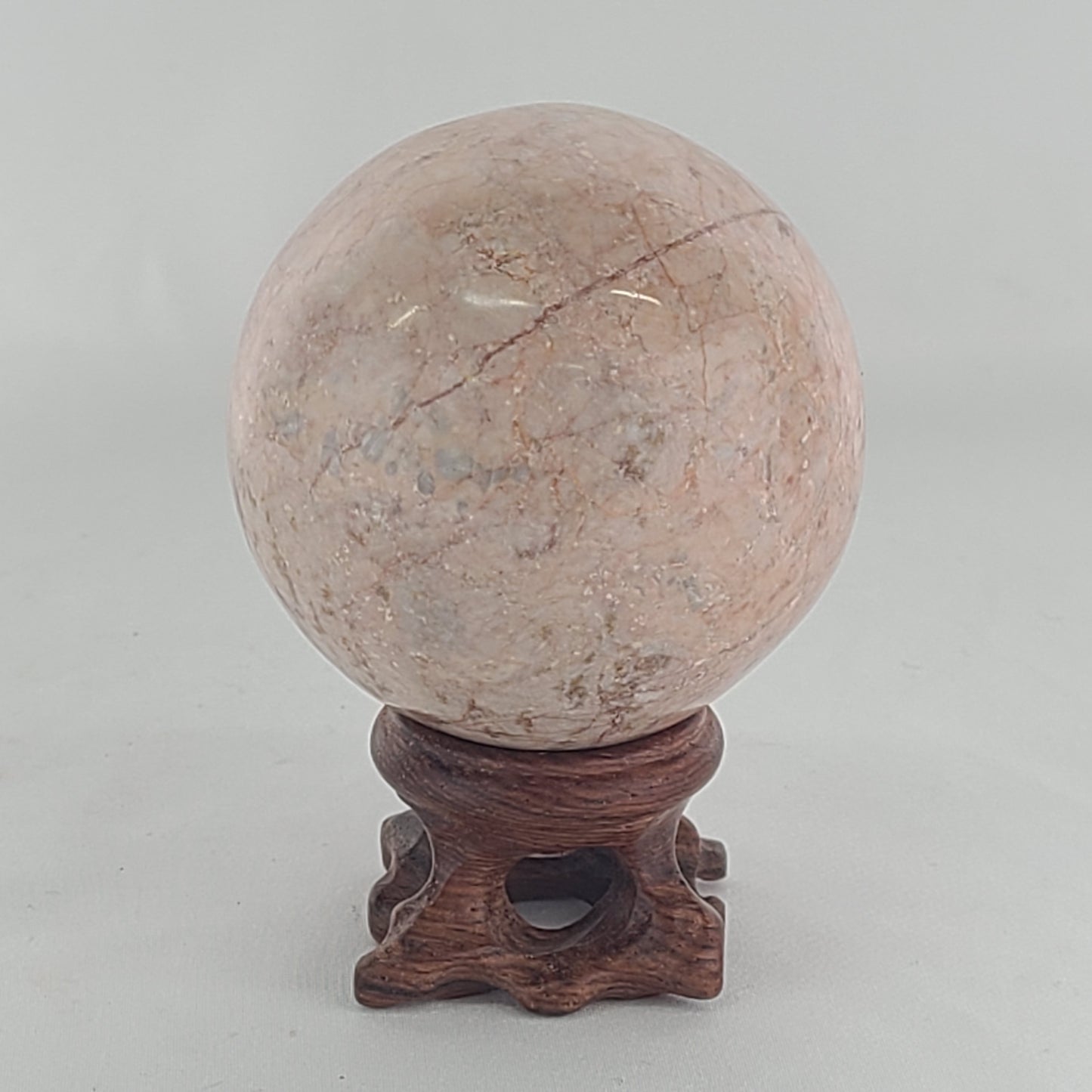 Strawberry Calcite Sphere
