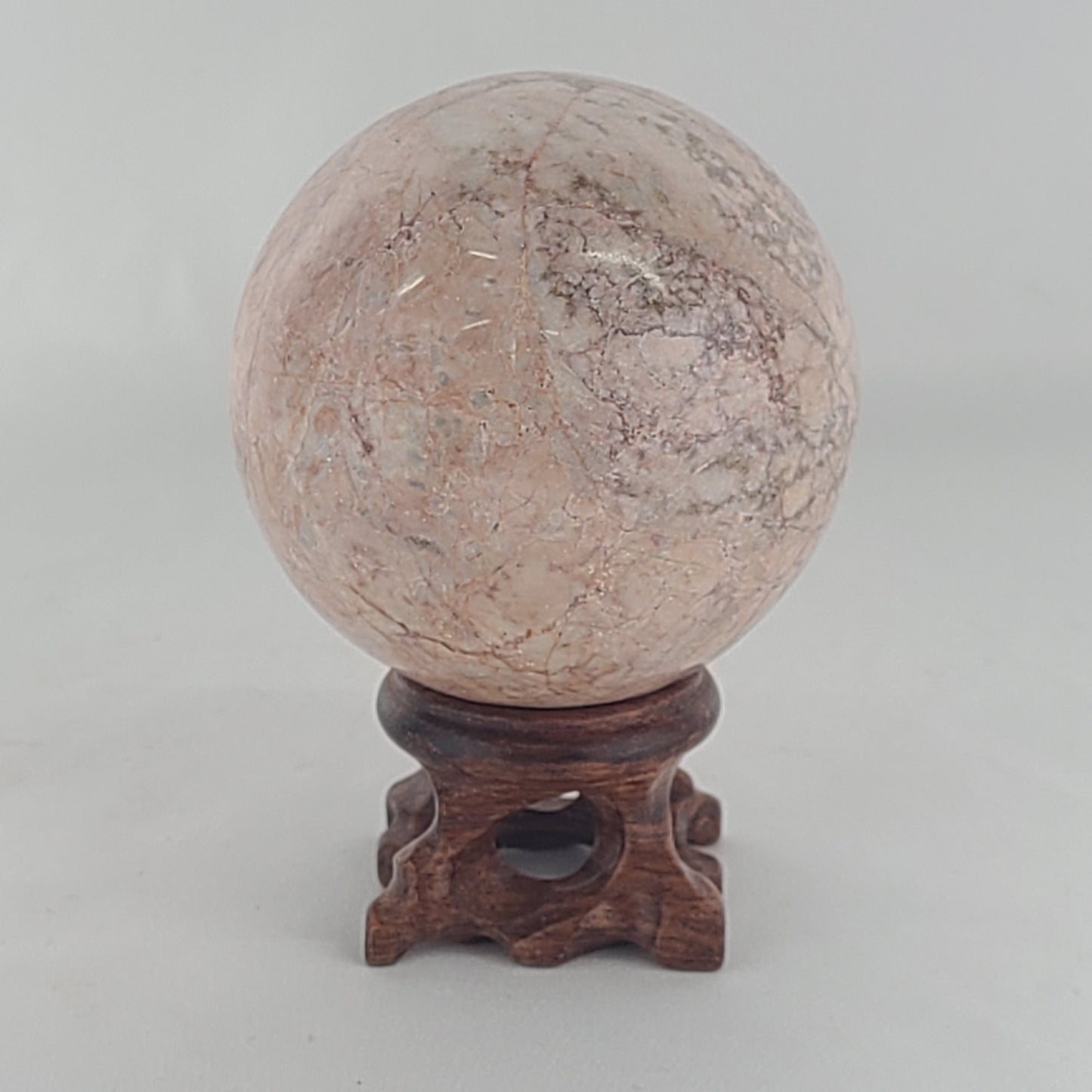 Strawberry Calcite Sphere
