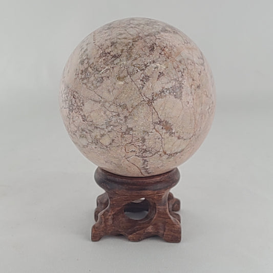 Strawberry Calcite Sphere