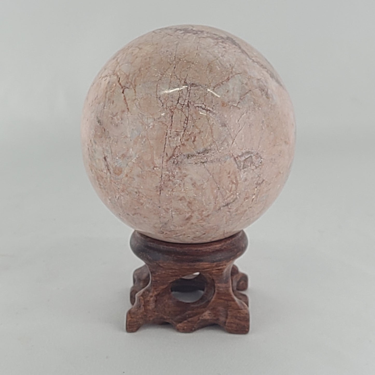 Strawberry Calcite Sphere