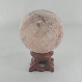 Strawberry Calcite Sphere