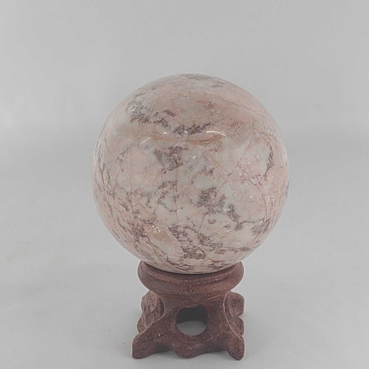 Strawberry Calcite Sphere