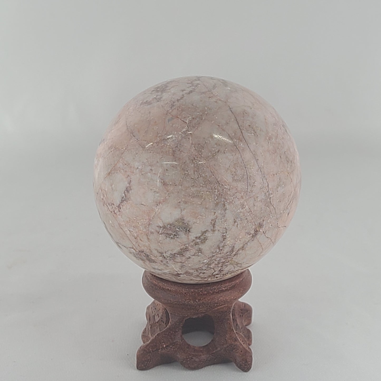 Strawberry Calcite Sphere