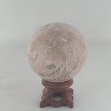 Strawberry Calcite Sphere