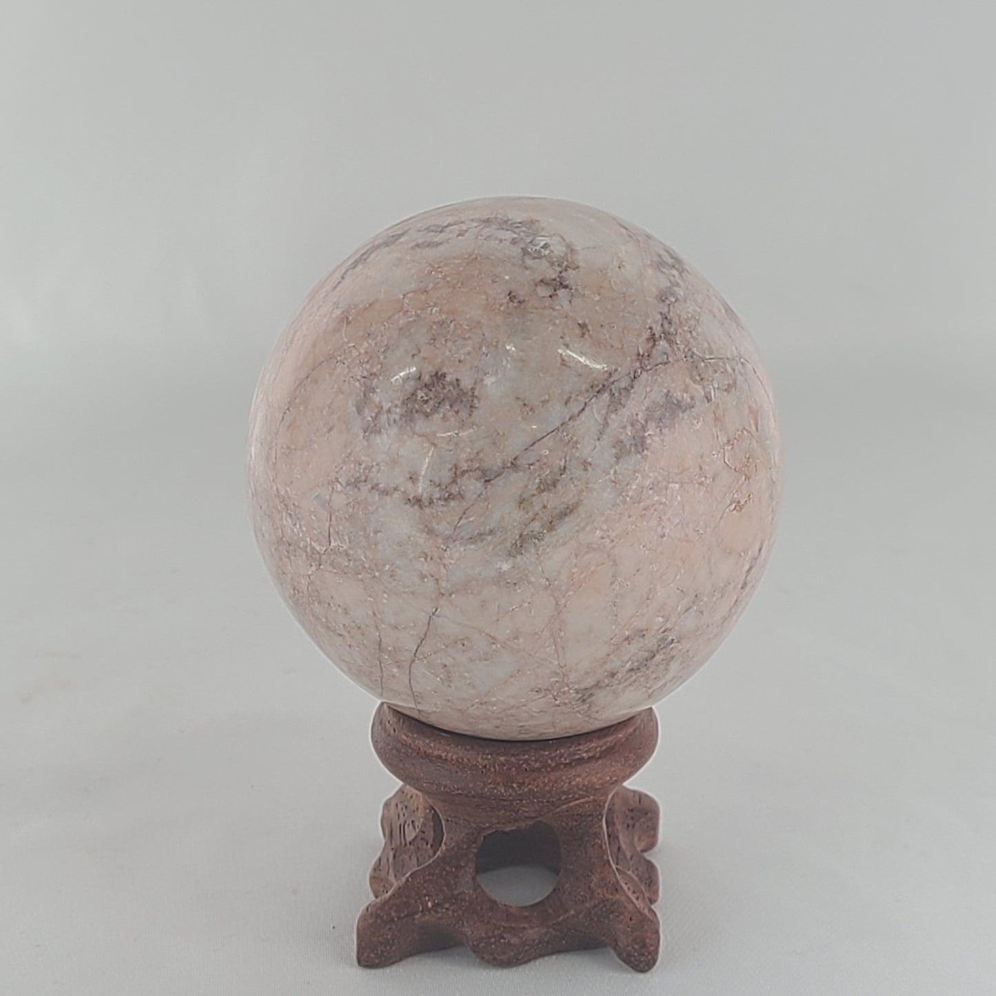Strawberry Calcite Sphere