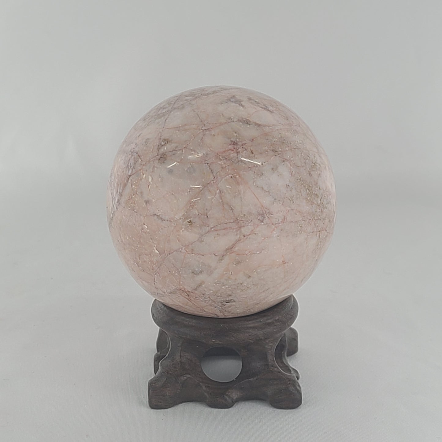 Strawberry Calcite Sphere
