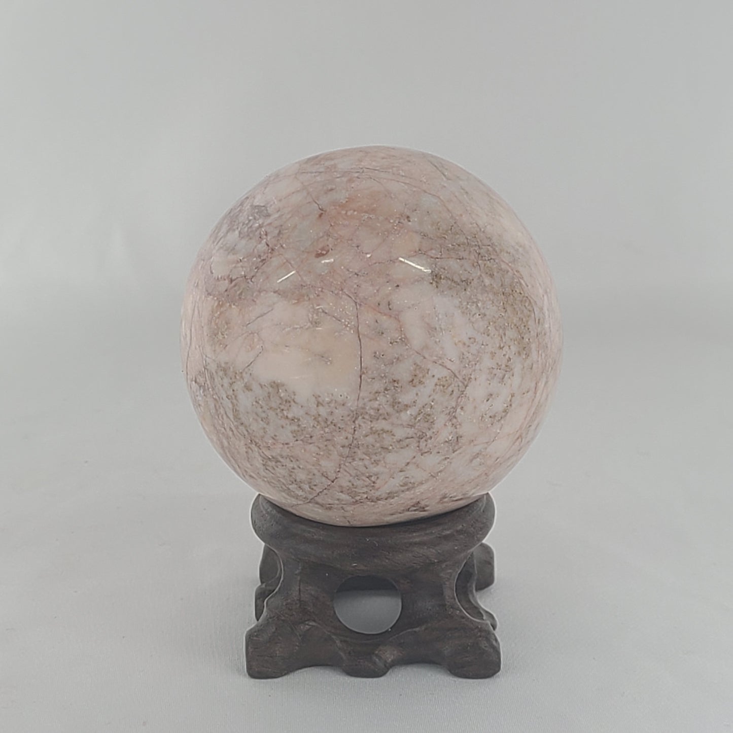 Strawberry Calcite Sphere