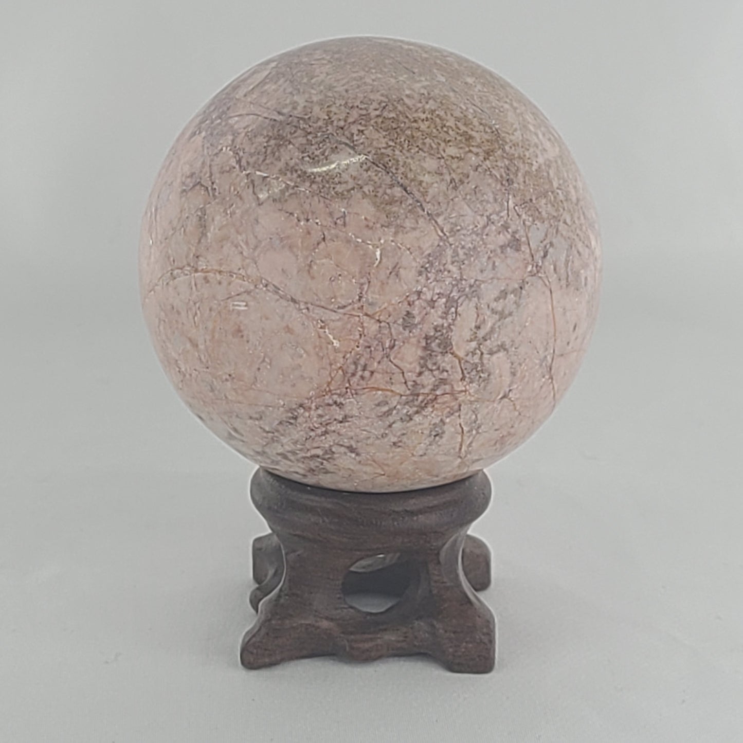 Strawberry Calcite Sphere