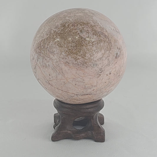 Strawberry Calcite Sphere