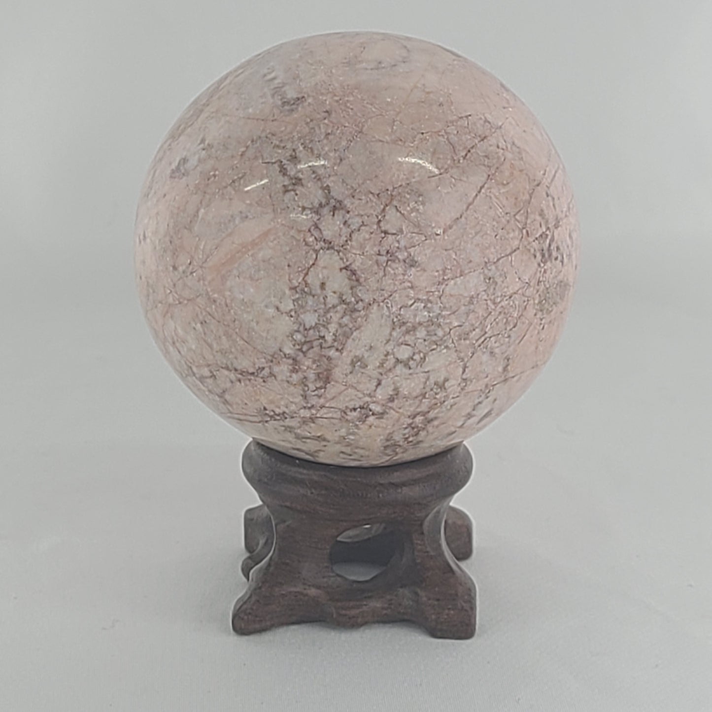 Strawberry Calcite Sphere