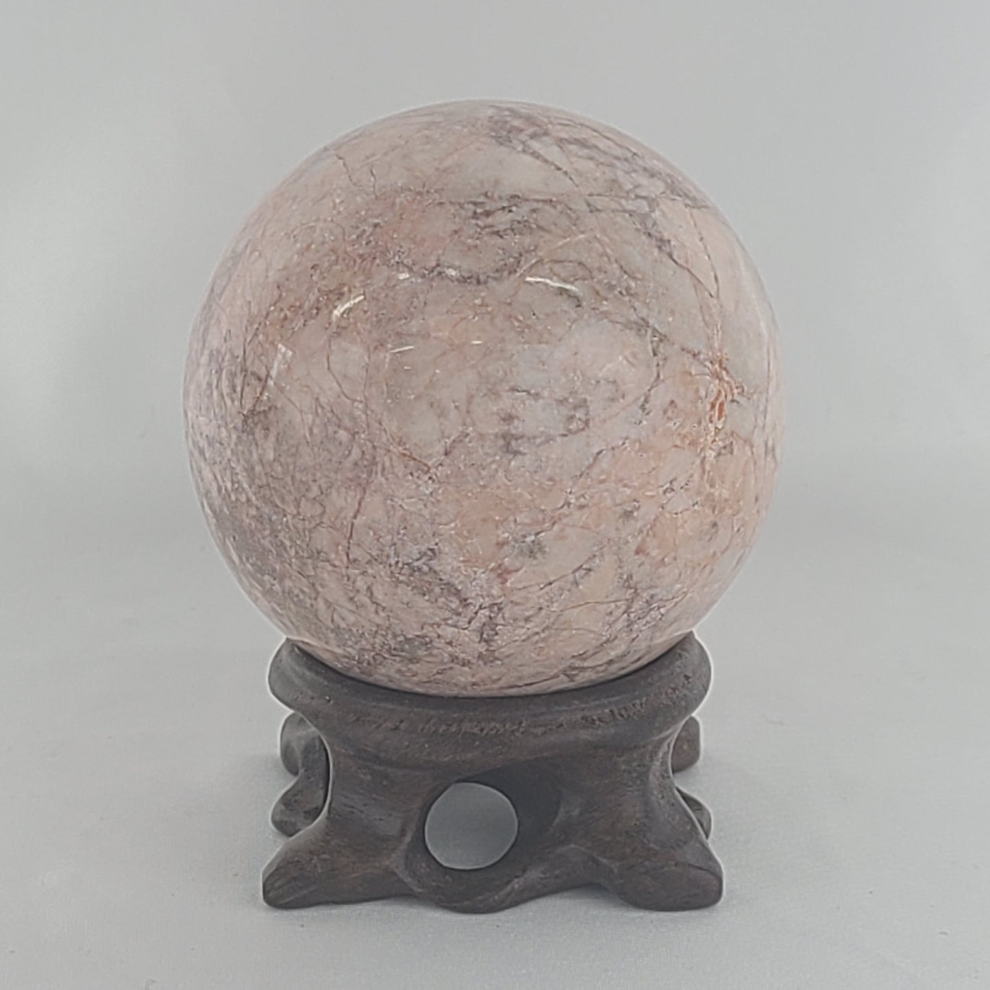 Strawberry Calcite Sphere