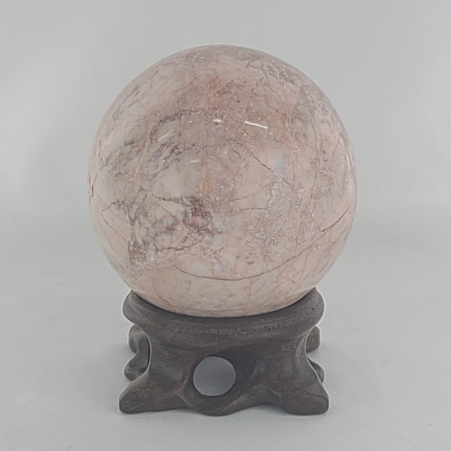 Strawberry Calcite Sphere