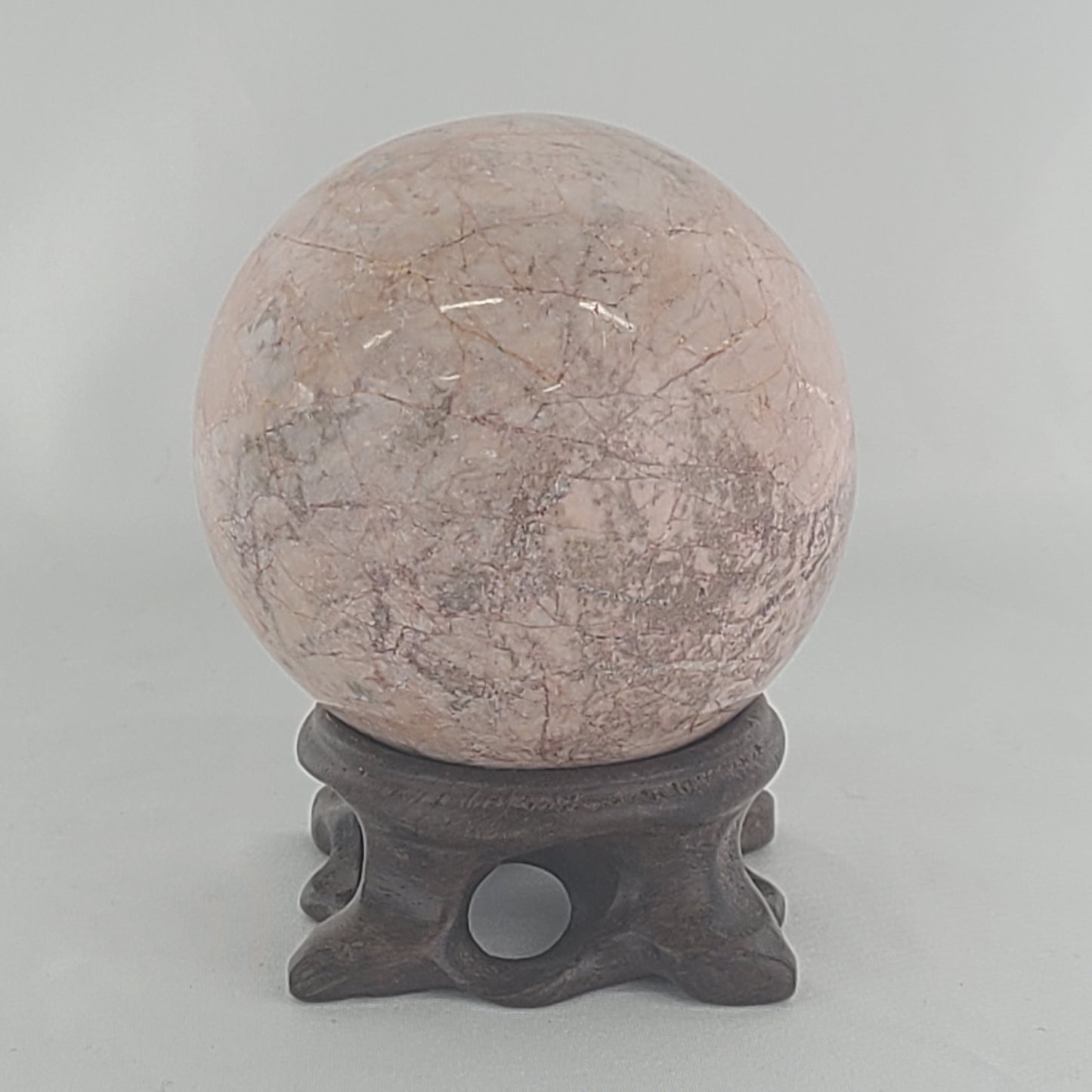 Strawberry Calcite Sphere