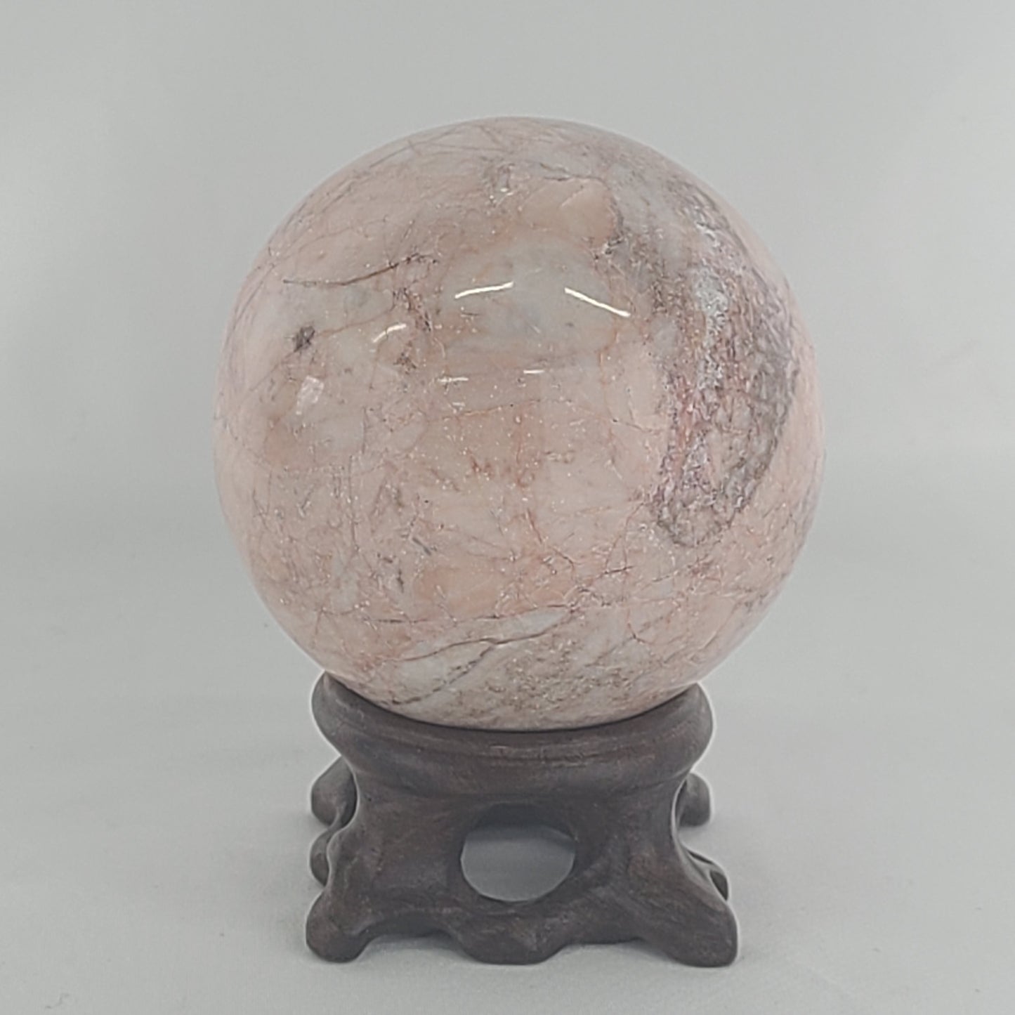 Strawberry Calcite Sphere