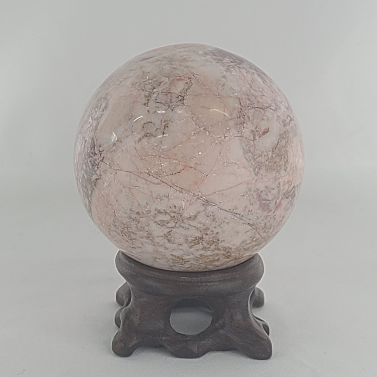 Strawberry Calcite Sphere