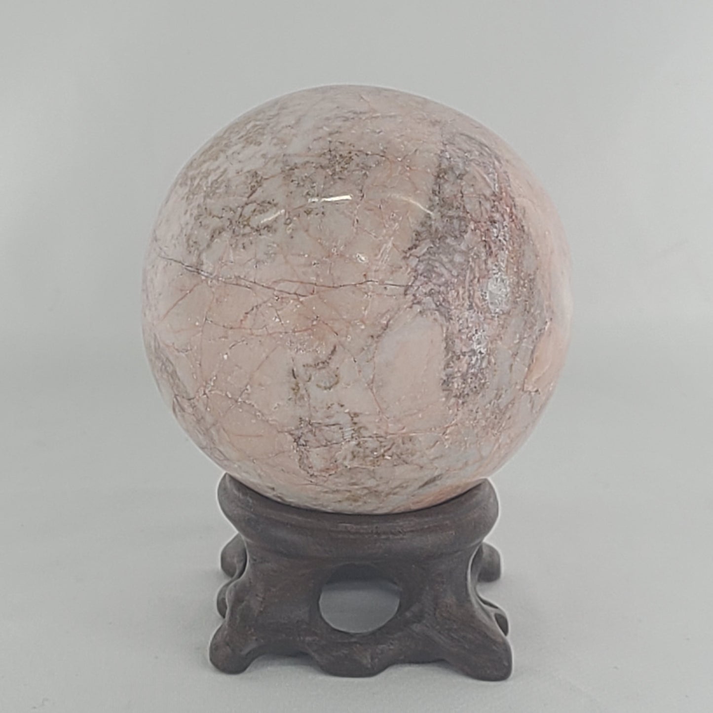 Strawberry Calcite Sphere