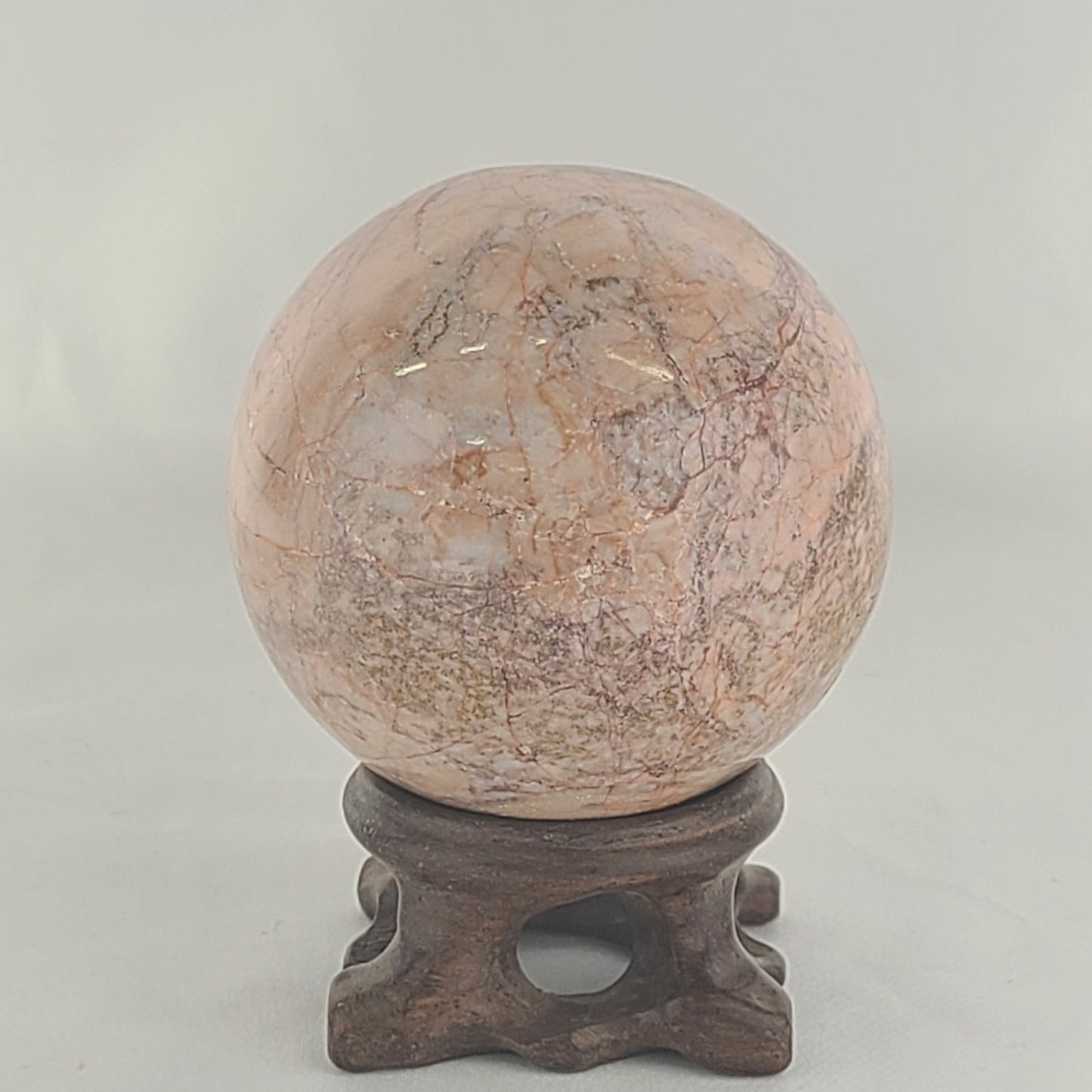 Strawberry Calcite Sphere
