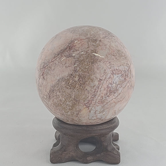 Strawberry Calcite Sphere