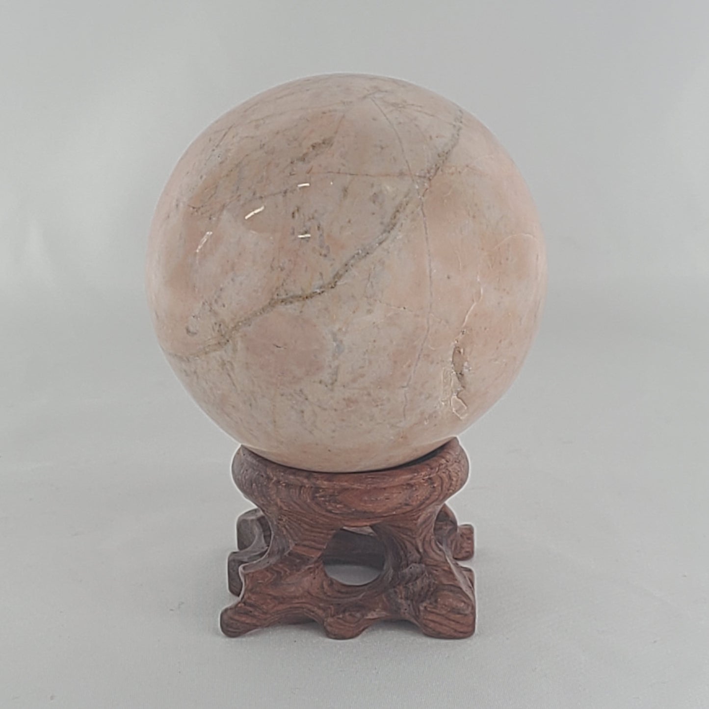 Strawberry Calcite Sphere