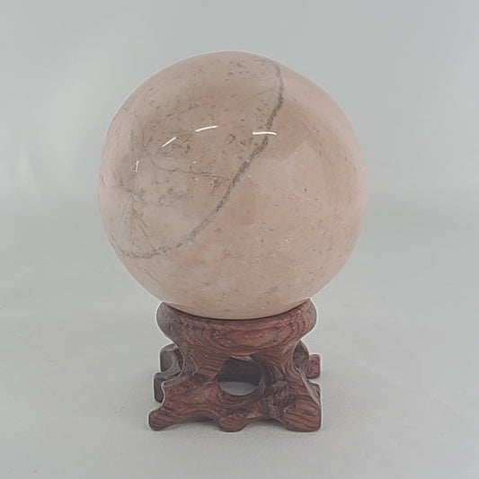Strawberry Calcite Sphere
