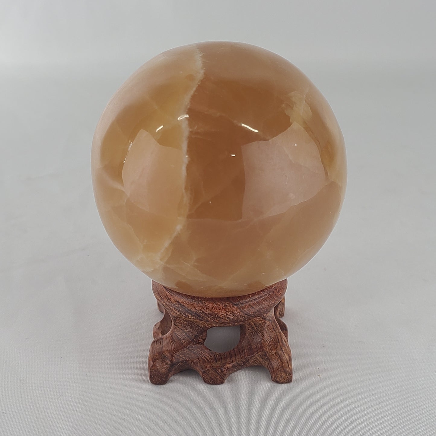 Honey Calcite Sphere