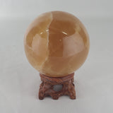 Honey Calcite Sphere