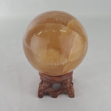 Honey Calcite Sphere