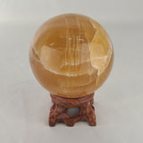 Honey Calcite Sphere