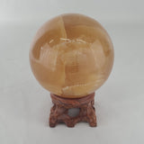 Honey Calcite Sphere