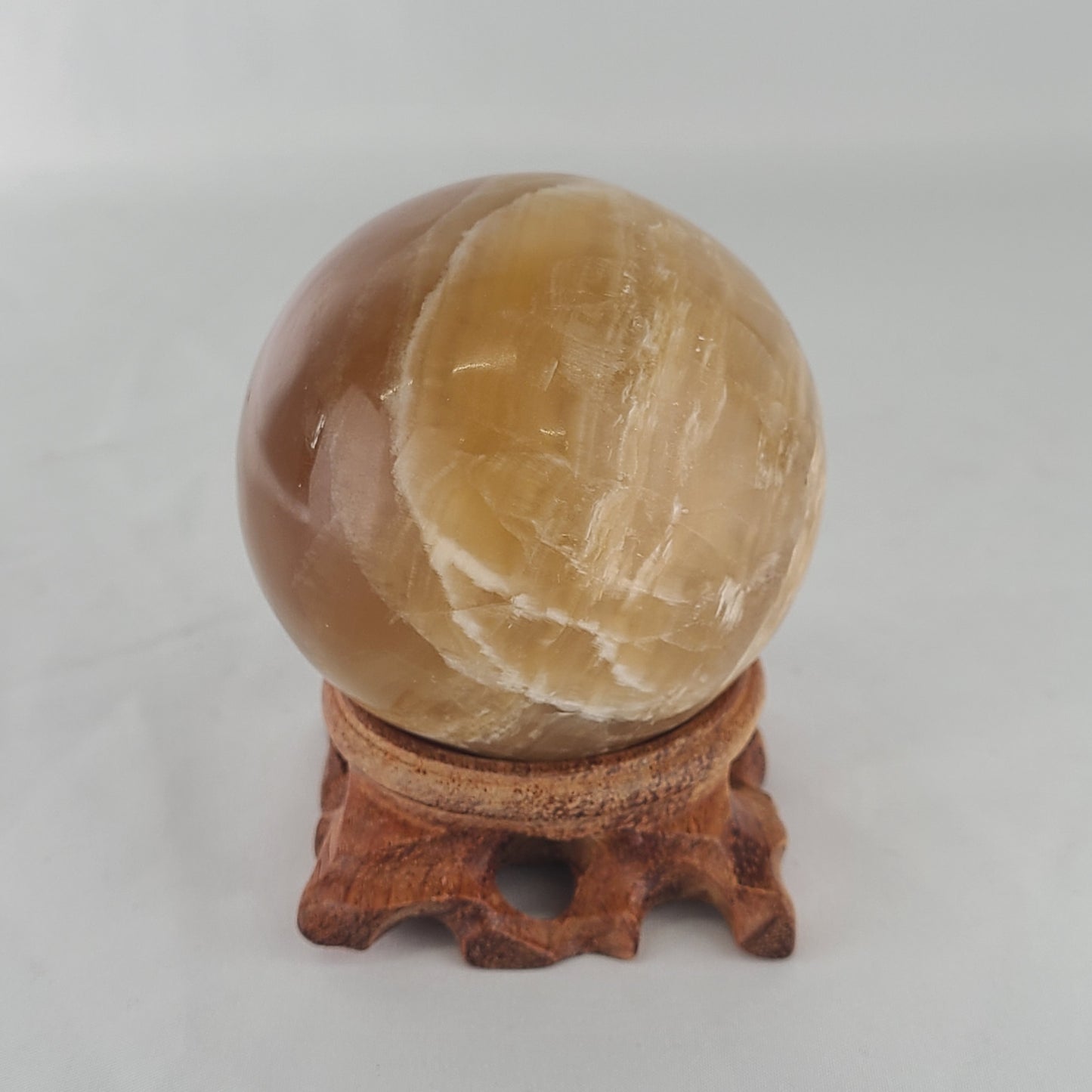 Honey Calcite Sphere