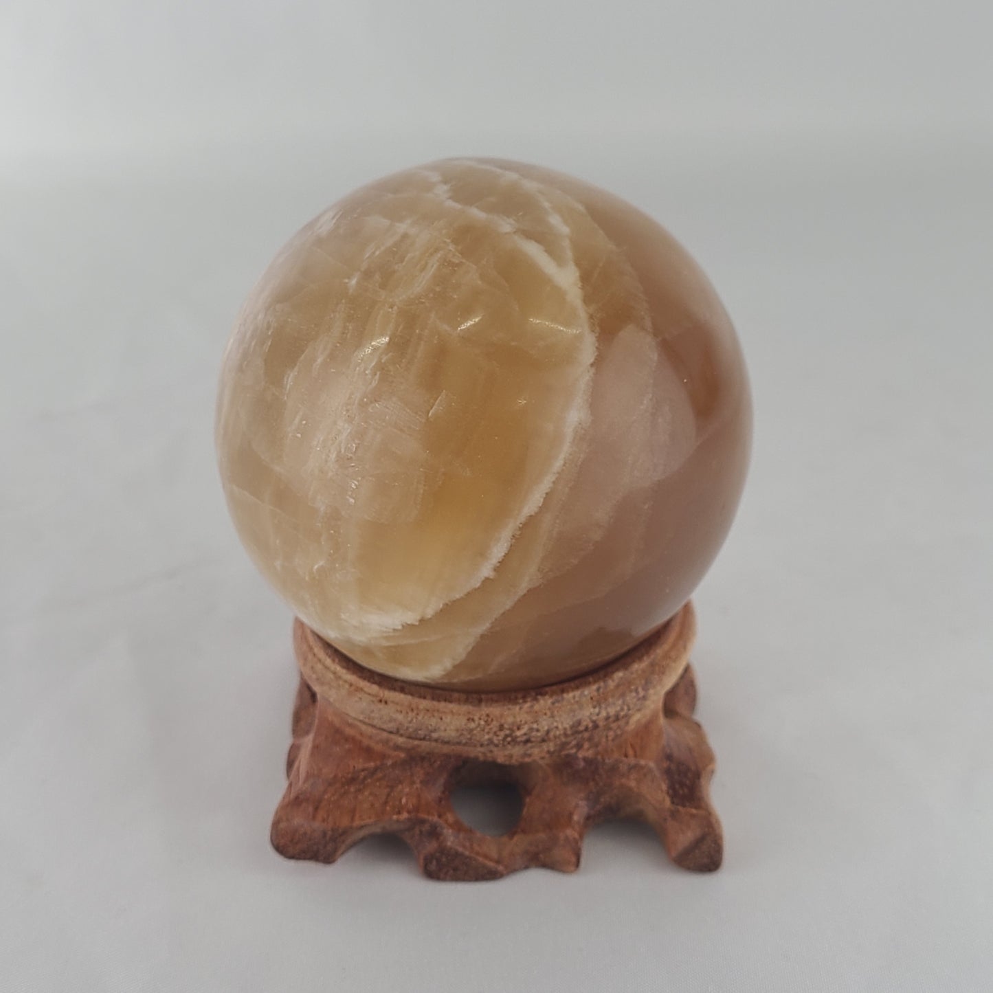 Honey Calcite Sphere