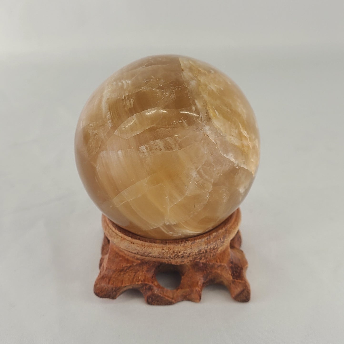Honey Calcite Sphere