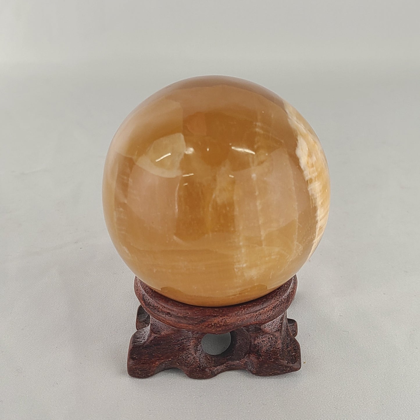Honey Calcite Sphere