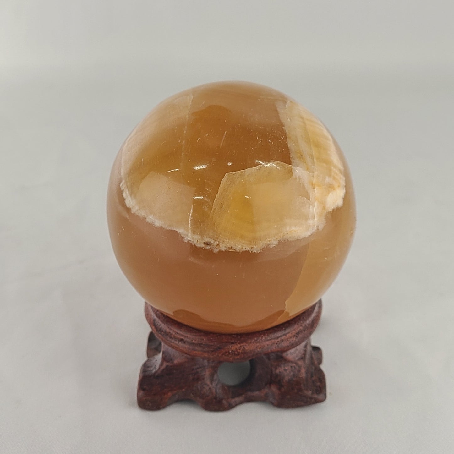 Honey Calcite Sphere