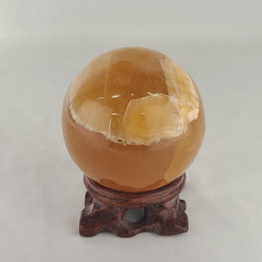 Honey Calcite Sphere