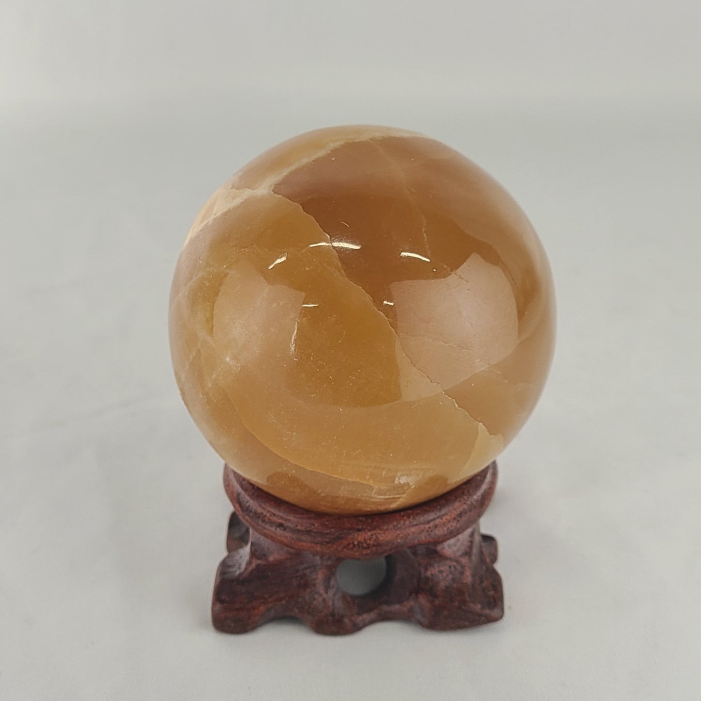 Honey Calcite Sphere