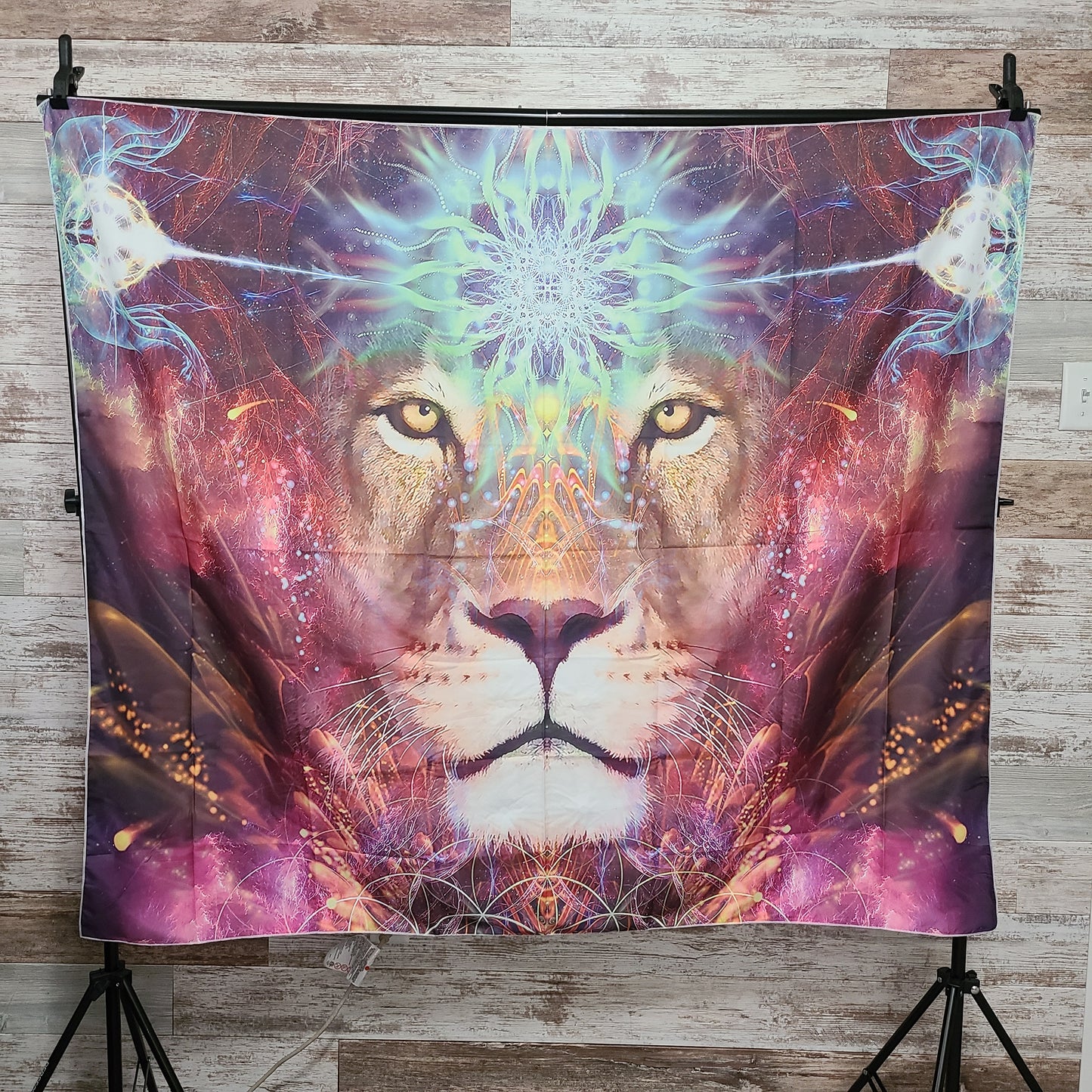 Psychedelic Lion Tapestry