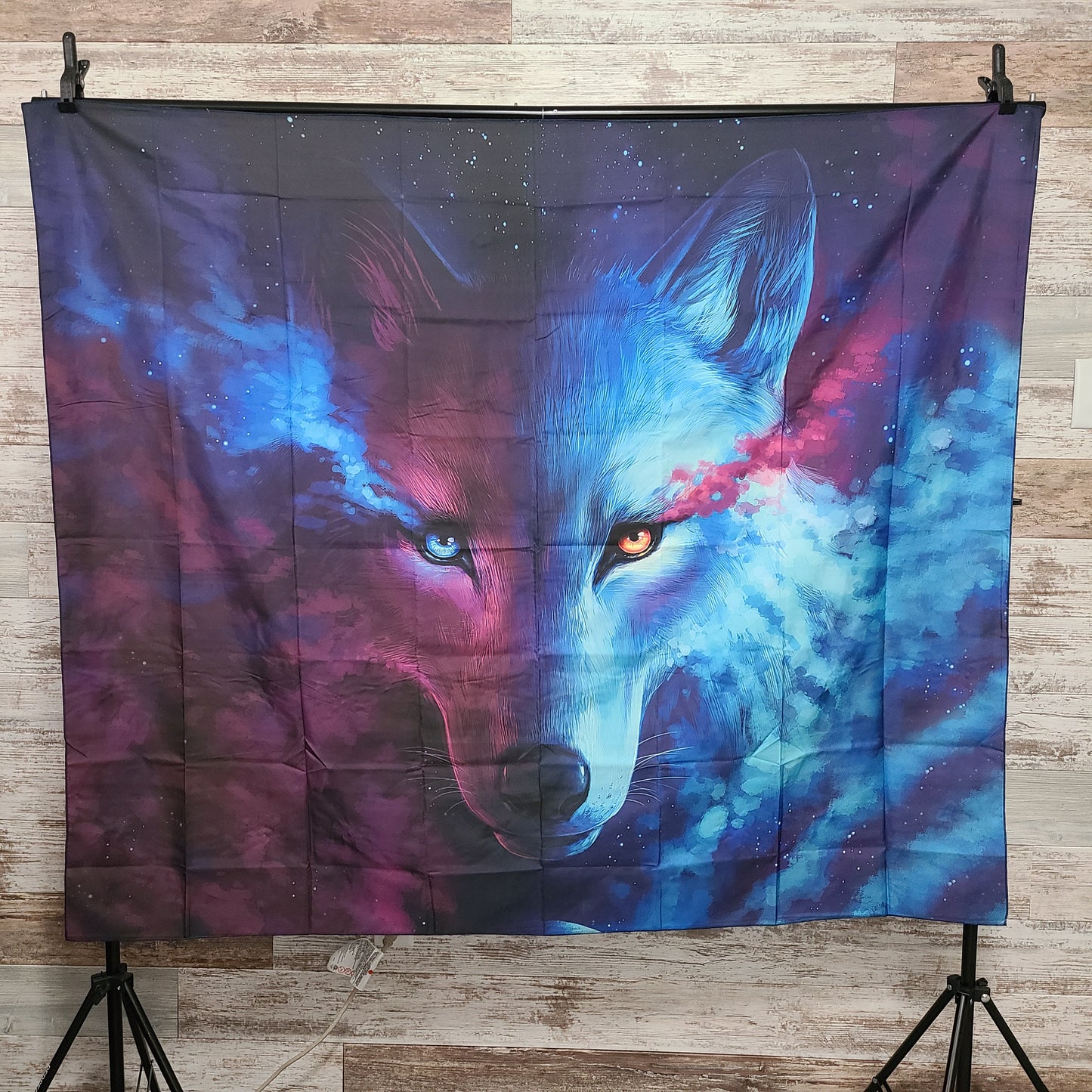 Psychedelic Wolf Tapestry
