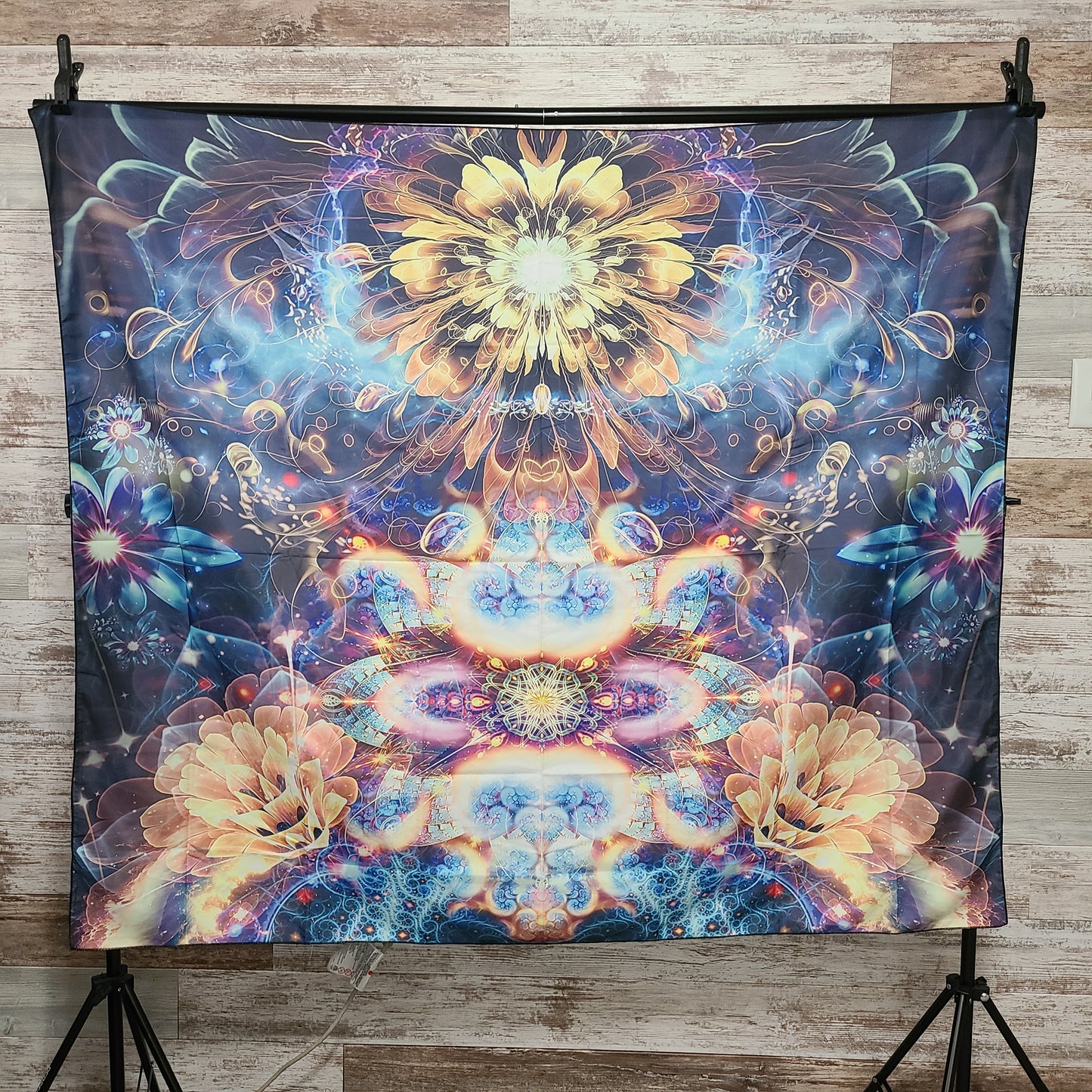 Psychedelic Lotus Tapestry
