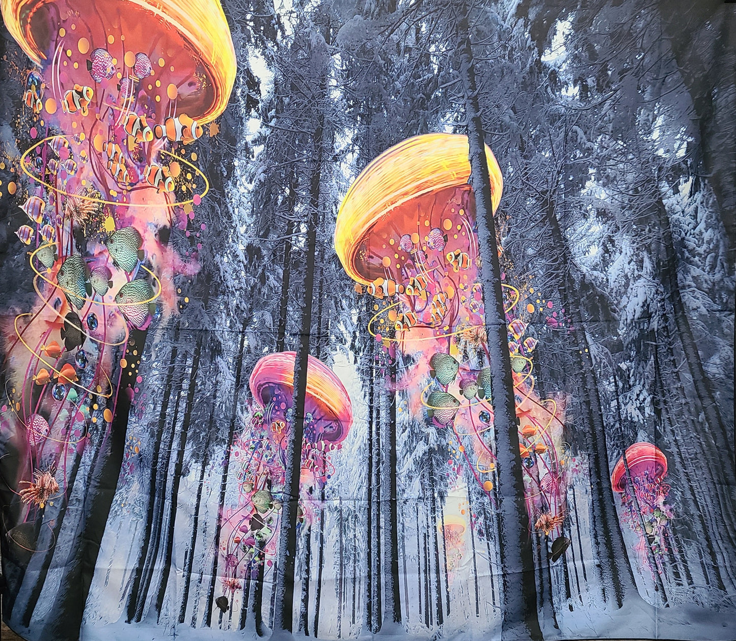 Jellyfish Forest Tapestry