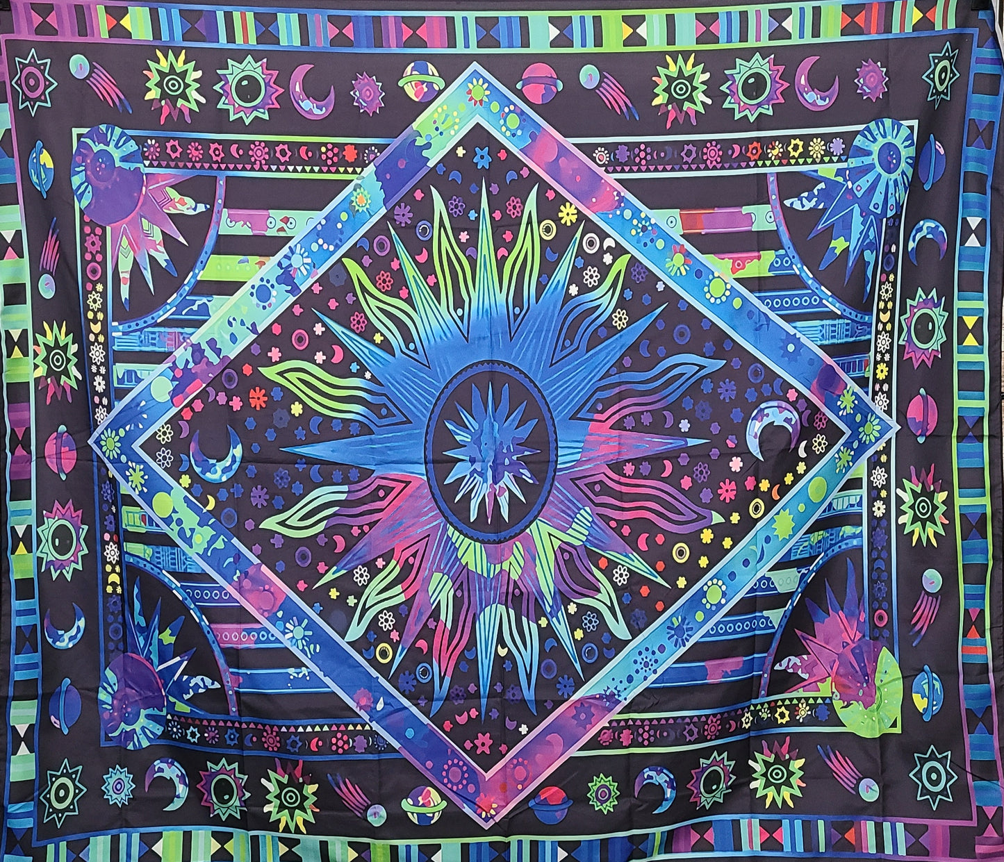 Psychedelic Sun Tapestry