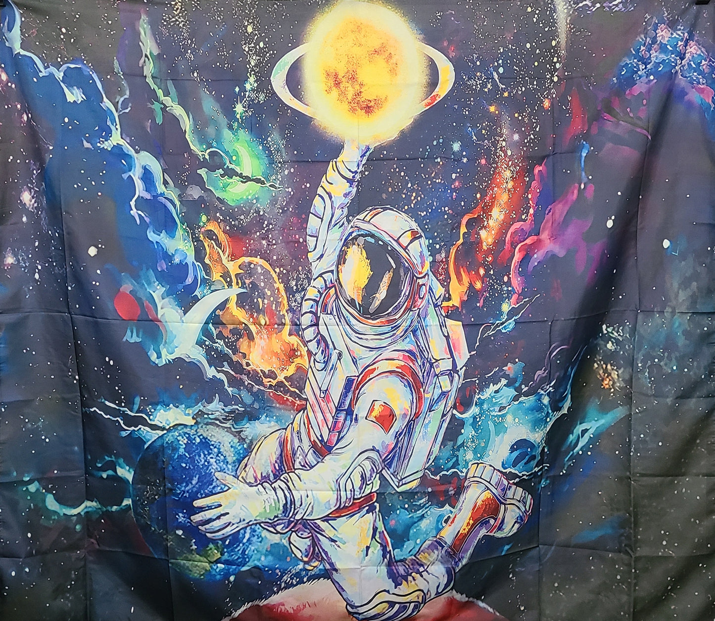 Psychedelic Astronaut Tapestry