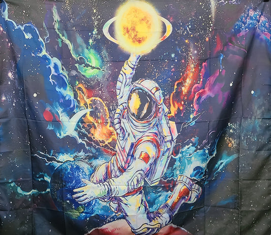 Psychedelic Astronaut Tapestry