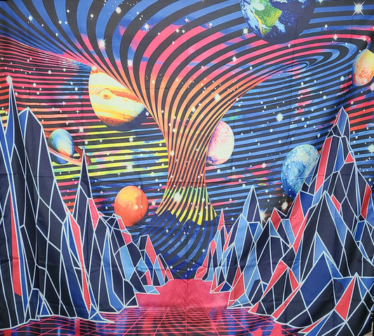 Trippy Mountains Tapestry