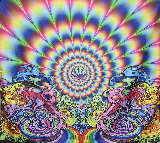 Psychedelic Mushroom Tapestry