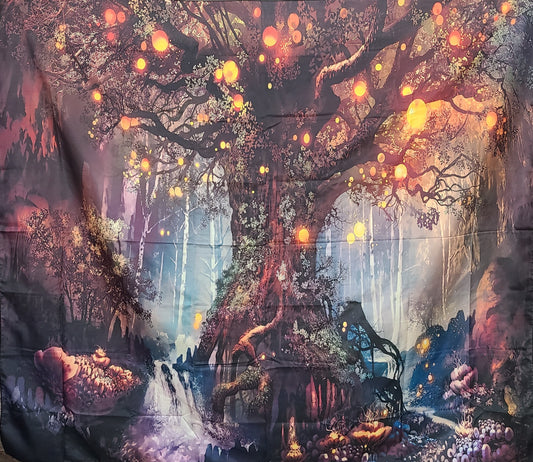 Red Forest Tapestry