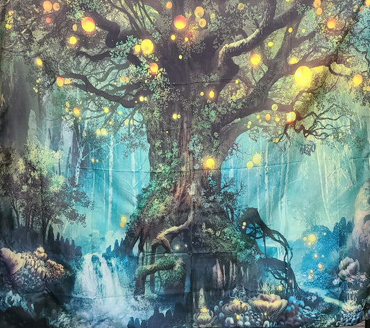 Green Forest Tapestry