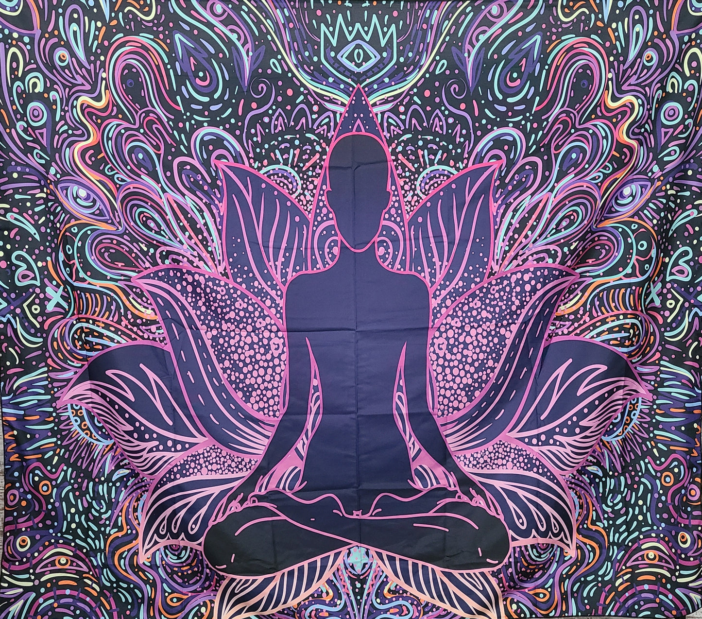 Psychedelic Meditation Tapestry