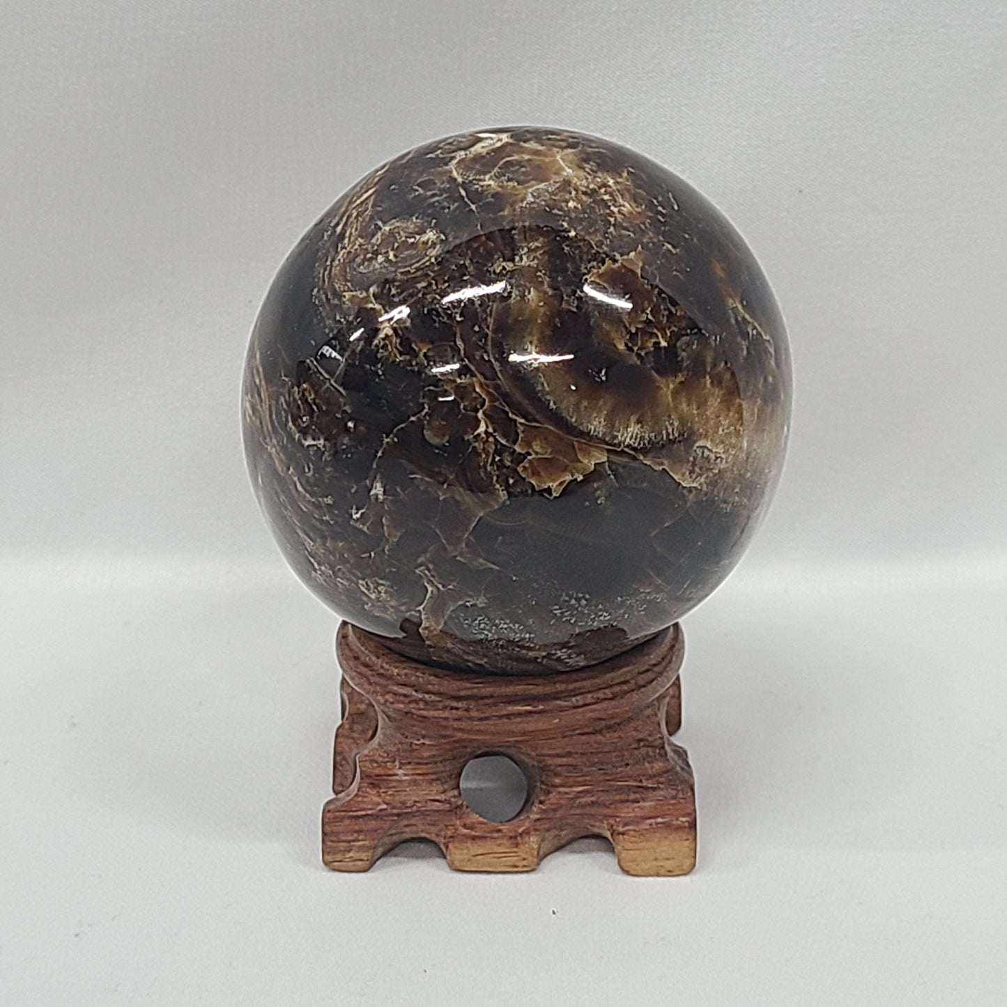 Chocolate Calcite Sphere