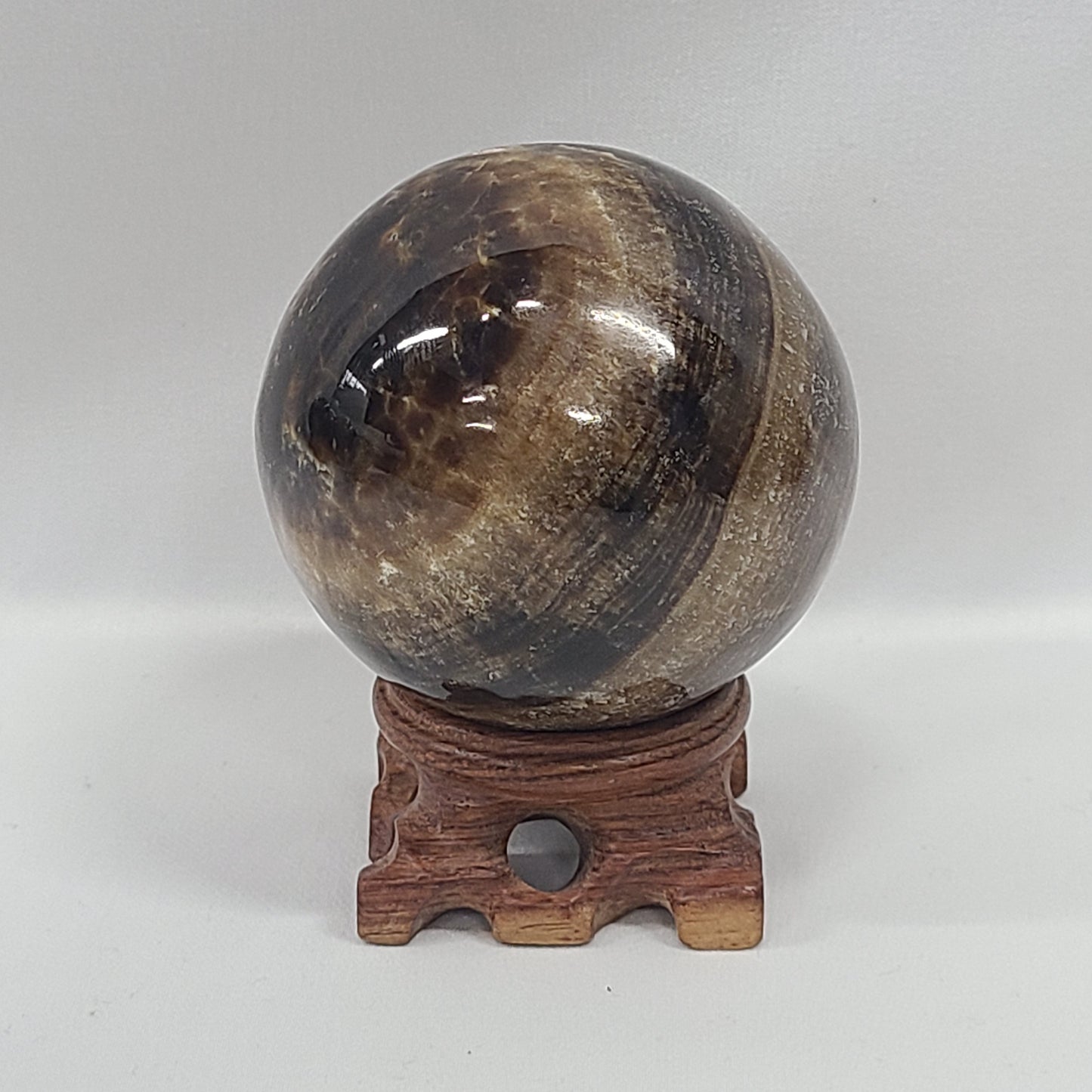 Chocolate Calcite Sphere